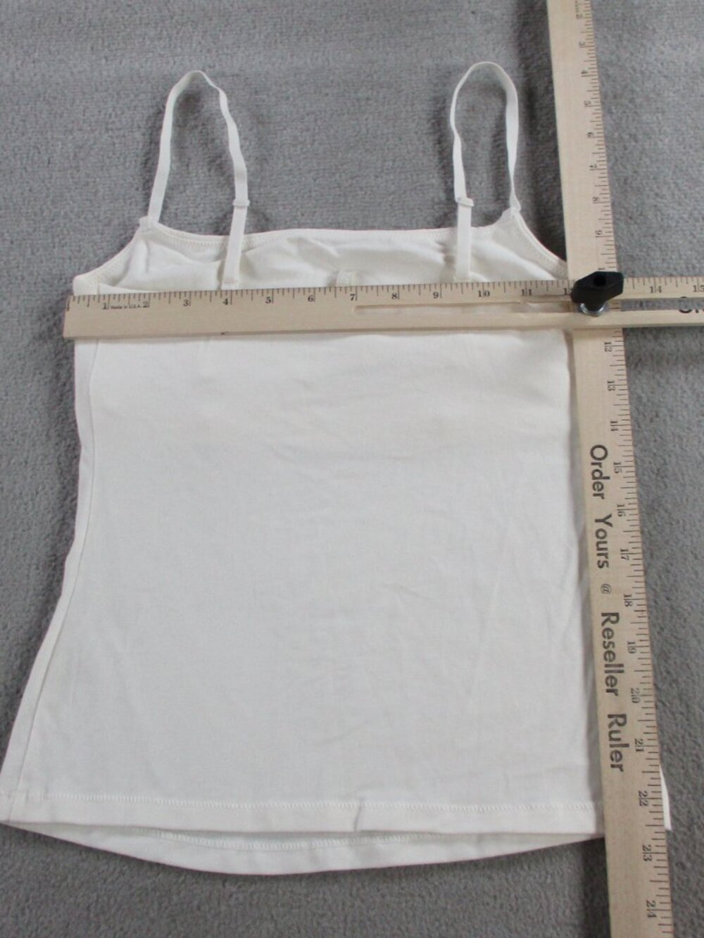 SKIMS Cotton Jersey Cami Tank Womens Small Marble Cream Light Support Top EUC - Picture 4 of 9